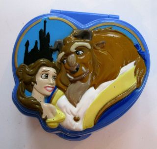 Beauty & The Beast Playcase Disney Polly Pocket - Compact Only - Vintage