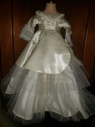Vintage Sweet Sue American Character 17”doll Wedding Dress,  Veil Hat & Slip