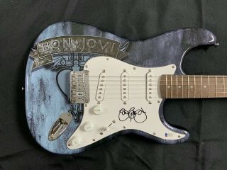 Jon Bon Jovi Autograph Signed Guitar Fender Beckett Stratocaster