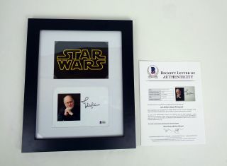 John Williams Star Wars Signed Autograph Photo Framed Beckett Bas