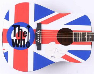 Pete Townshend Signed Guitar Psa/dna The Who Custom 1/1 Graphics