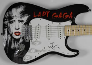 Lady Gaga Autograph Signed Guitar Fender Jsa Stratocaster A Star Is Born