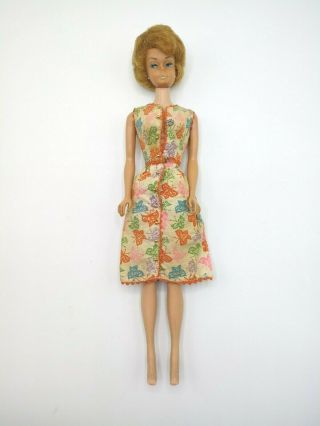Vintage Barbie Bubble Cut Blonde White Ginger In Brunch Time Dress Some Tlc Guc