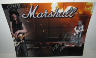 Mick Mars Signed Motley Crue Photo 8x10 The Dirt Heavy Metal Autograph Namm