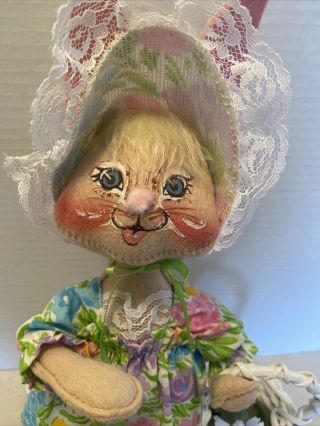 Vintage 1991 Annalee Dolls Easter Bunny With Tags
