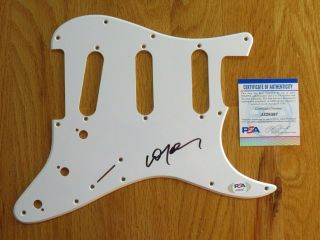 Country Music Legend Willie Nelson Signed Strat Guitar Pickguard Psa Ai28397