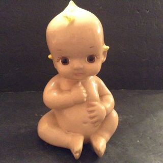 Vintage Handpainted Porcelain Ceramic Kewpie Cupie Doll Figurine 6.  5”