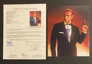Sean Connery Signed Autographed 8x10 Photo Jsa Authenticated