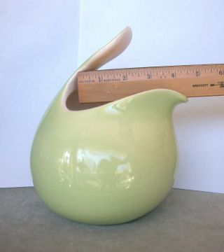 Vintage Eva Zeisel Red Wing Pottery Town & Country Large Pitcher chartreuse 3