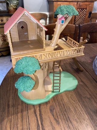 Vintage Calico Critters Sylvanian Families Adventure Treehouse House Play Set