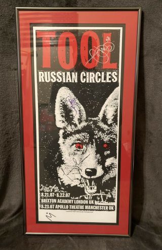 Tool Band Autographed Framed Print Poster 2007 Cyber Monday Price
