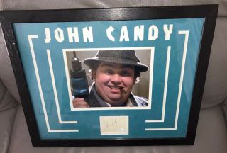 John Candy Uncle Buck Signed Autographed Photo Matted Photo Authentic Jsa