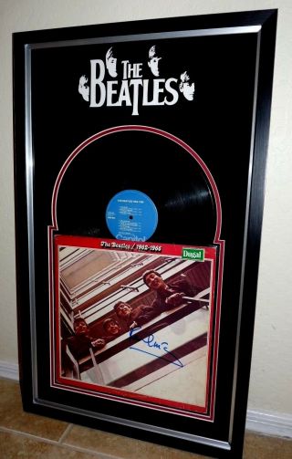 Paul Mccartney The Beatles Signed Autographed Framed Lp Caiazzo & Jsa Certified