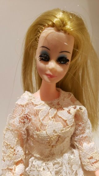 1970 vintage topper doll (11A) in wedding dress. 2
