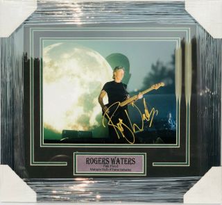 Psa/dna Pink Floyd Roger Waters Signed Autographed Framed 11x14 Photo The Wall