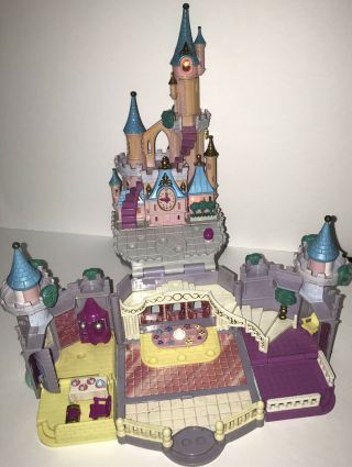 Vintage Bluebird Disney Polly Pocket Cinderella Castle 1995 No Figures As - Is