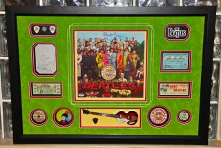 Paul Mccartney Signed Autographed Sgt Pepper Lp Record Album The Beatles Psa Dna