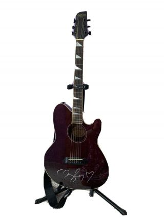 Taylor Swift Signed Guitar With Stand And Case