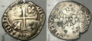 France 1515 - 1547 Francis I Grand Blanc Hammered Silver Medieval Coin