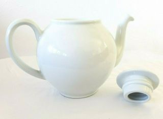 Gorgeous Vintage Pillivuyt France Depuis 1818 Porcelain Teapot White 3