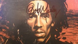 Bob Marley & Aston Family Man Barrett Signed Natty Dread Album