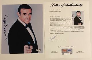 Sean Connery Autographed Signed 8x10 Photo Psa/dna “never Say Never Again”