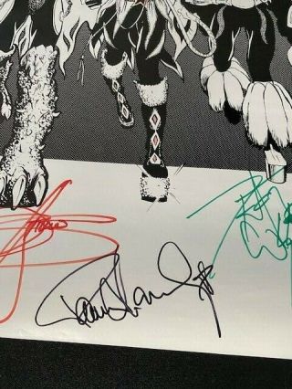 1979 The Return of KISS Full Band Autographed poster Gene Simmons Autographed 4
