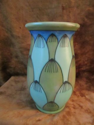 Art Deco Crown Ducal Charlotte Rhead Vase No.  129/1932 - 1935/very
