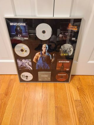 Eminem Signed Slim Shady Cd Discography Collage W/