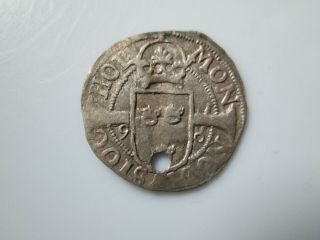 Sweden Medieval Silver Coin,  Johann Iii örtug 1590,  Stockholm