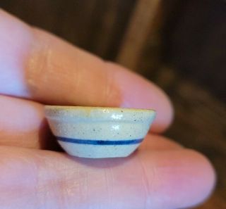 Dollhouse Miniature Artisan Signed Jane Graber Pottery Mixing Bowl