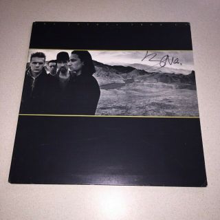 Bono Signed Autographed The Joshua Tree Album Sleeve U2 Beckett Bas Q87331