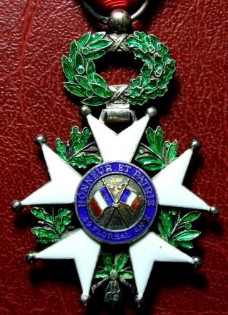 French National Order of the Legion of Honor Knight silver & gold medal 3