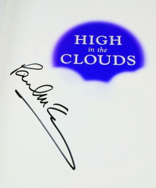 Beatles Autograph - Paul Mccartney Book - High In - Clouds Frank Caiazzo Loa - 2005 - Axsb