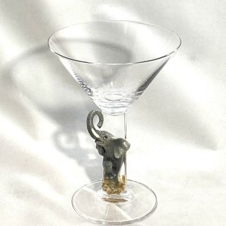 Franz Porcelain Martini Glass Elephant