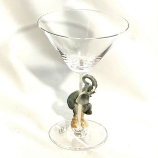 Franz Porcelain Martini Glass Elephant 2