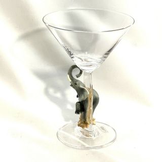 Franz Porcelain Martini Glass Elephant 3