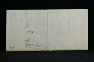 Maine: Lincoln 1851 Justice of the Peace Appointment Stampless Cover 2