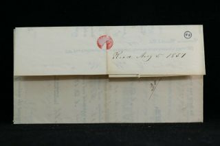 Maine: Lincoln 1851 Justice of the Peace Appointment Stampless Cover 3