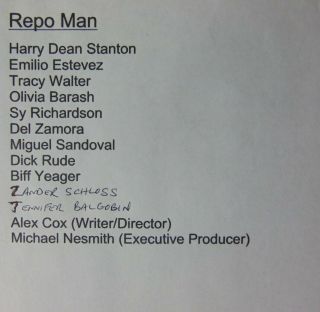 Repo Man Cast Signed Autographed Laserdisc Cover Esteves Stanton JSA Z68854 3