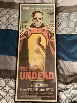 The Undead 1957 Movie Poster Signed By Director/producer Roger Corman