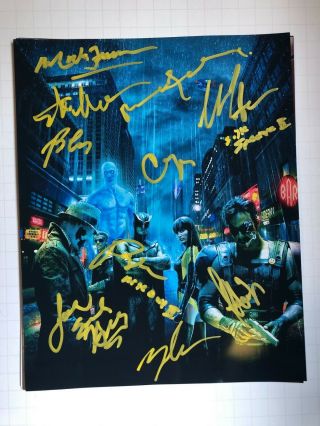 Watchmen Photo Cast Signed By Many Patrick Wilson Billy Crudup Auto Comics