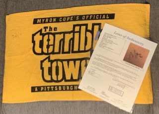 Mac Miller Signed Autographed Pittsburgh Terrible Towel Jsa Loa