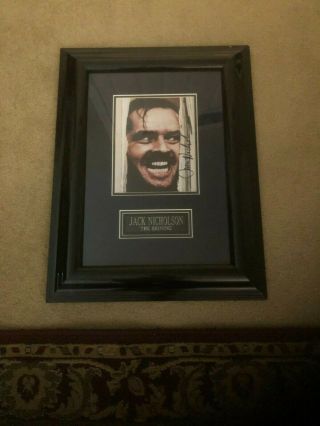 Jack Nicholson Auto Signed Photo The Shining,  Walt Disney World,  Framed Orig