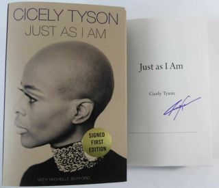 Cicely Tyson Just As I Am Signed Autographed Hardcover Book 1st Edition Printing