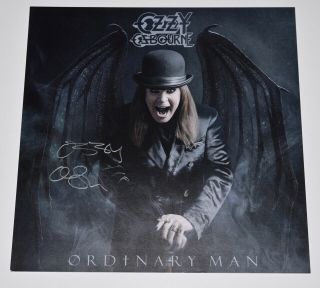 Ozzy Osbourne Signed Autograph Ordinary Man Album Lithograph Litho Beckett