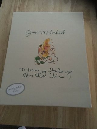 Joni Mitchell Autographed Signed Morning Glory On The Vine Book