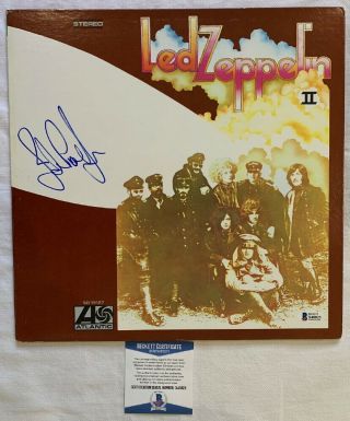 John Paul Jones Signed Autographed Led Zeppelin Ii Record Album Lp Beckett Bas