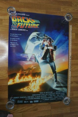 Michael J.  Fox Autograph Signed Movie Poster Back To The Future