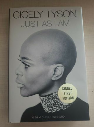 Cicely Tyson Just As I Am Signed Fist Edition Book Hard Cover